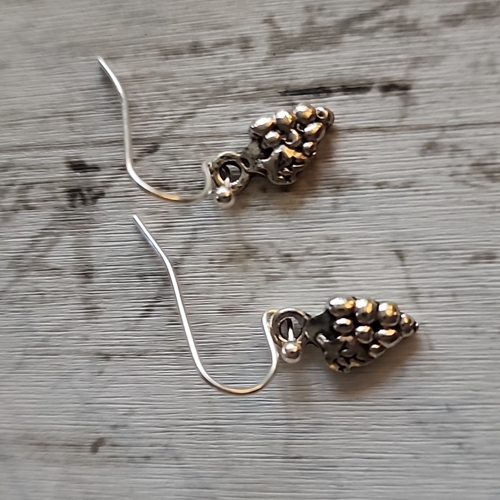 Grape earrings petite size Allergy Friendly